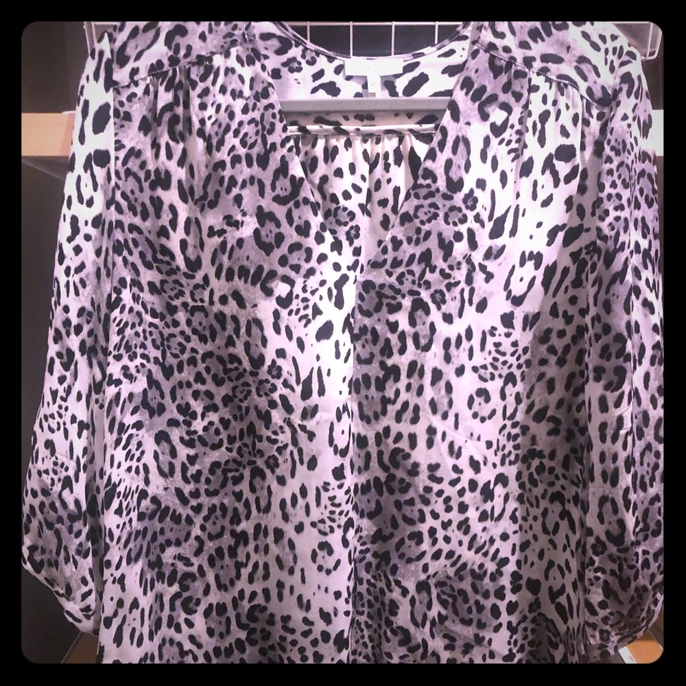 Joie Leopard Top Black XS